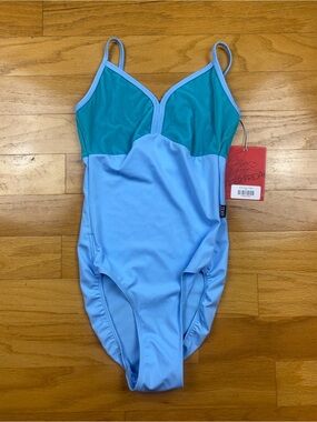 NWT Tiger Friday Adult Small Dream Leotard Bluebird Dance Velvet